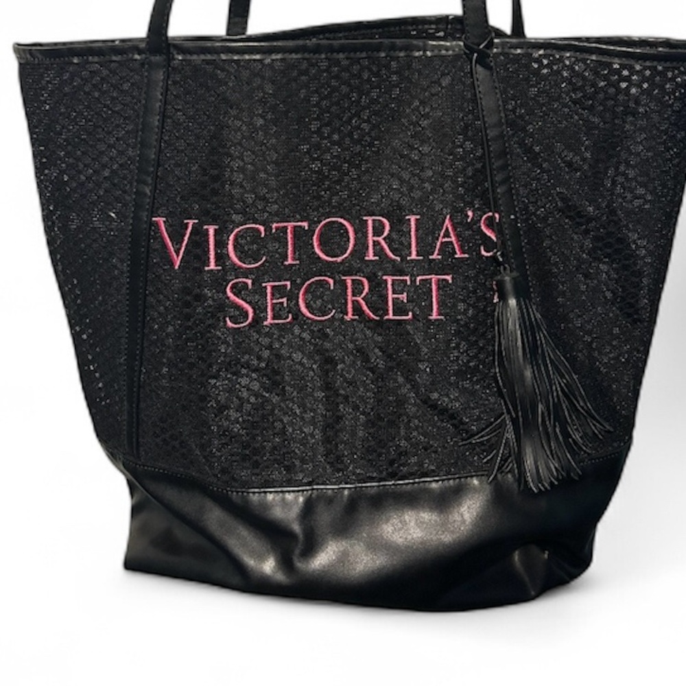 Victoria's Secret Black and Pink Tote